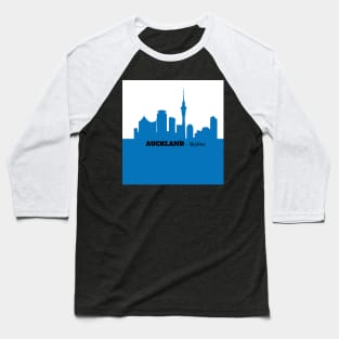 Auckland Skyline Travel Baseball T-Shirt